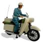 Mobile Preview: Prehm DDR Polizist auf Motorrad