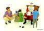 Mobile Preview: Preiser Weihnachtsmann in Sessel mit Mutter und Kindern