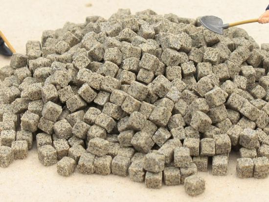 Miniaturbeton Pflastersteine Granit gelblich