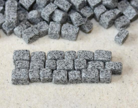 Miniaturbeton Pflastersteine Granit grau 2