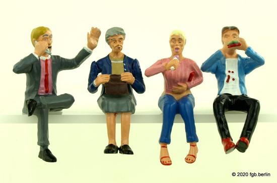 LGB Figuren-Set Speisewagenfiguren, sitzend