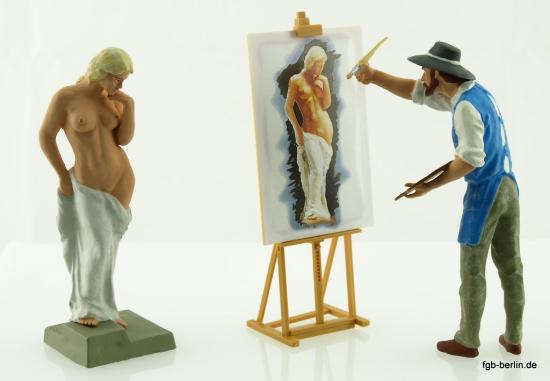 Preiser Kunstmaler und Modell