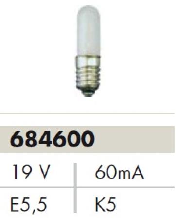 BB 8460 Glühlampe E5,5, 19V