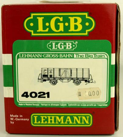 LGB Leerkarton Hochbordwagen 2-achsig