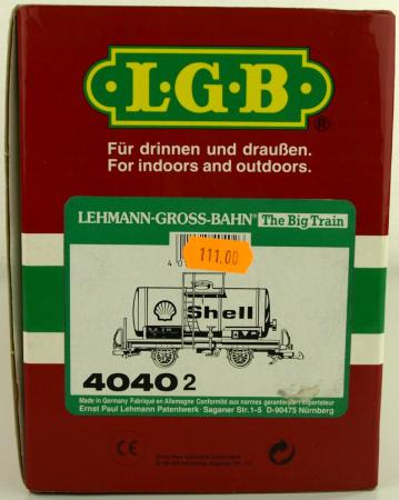 LGB Leerkarton Kesselwagen 4040x