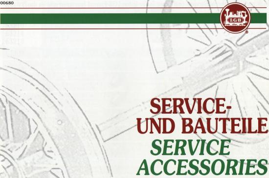 LGB Service, Bauteile und Accessories