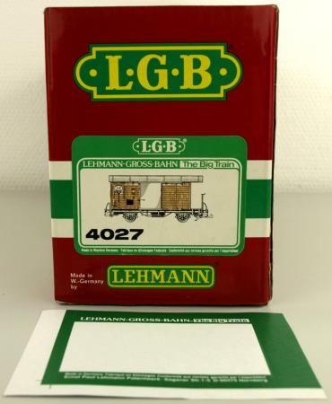 LGB Leerkarton Güterwagen 4027