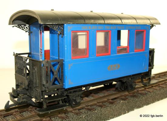 LGB Personenwagen blauer Zug