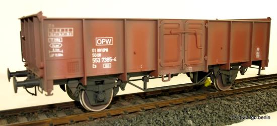 Modelbouw Boerman DR Güterwagen ES 5520 OPW - gealtert
