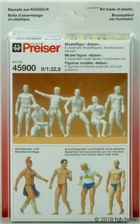 Preiser "Adam", 6 Figuren, unbemalt, Bausatz