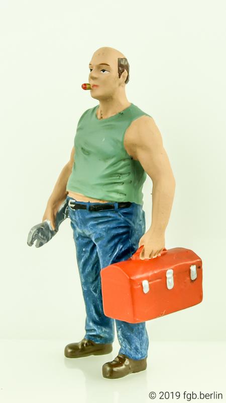 American Diorama Sam mit Werkzeugkiste