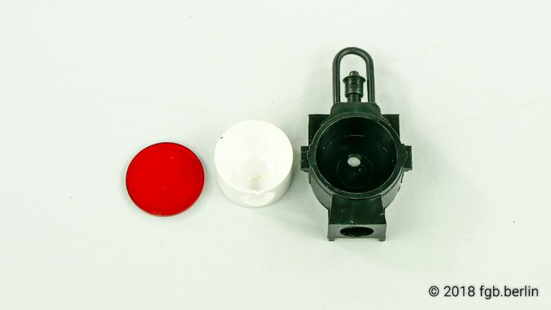 LGB Loklaterne mit Einsatz und Lampenglas, hinten für Stainz V1