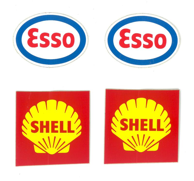 LGB Beschriftungsbögen für Kesselwagen Esso / Shell
