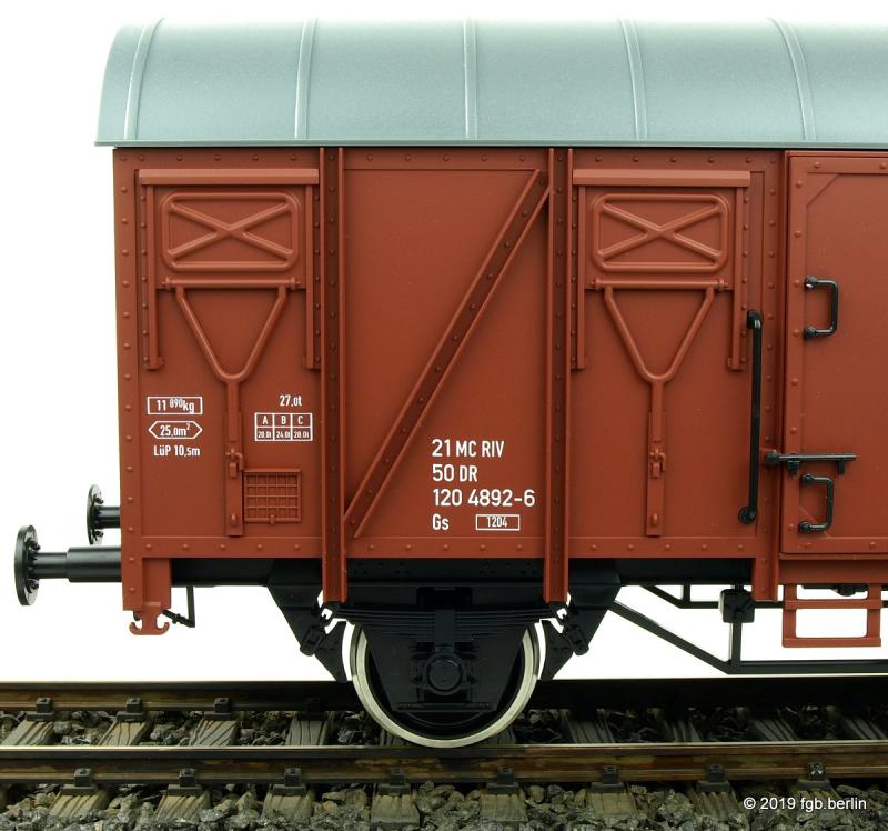 Modelbouw Boerman gedeckter Güterwagen DR Gs 120 - 4892-6