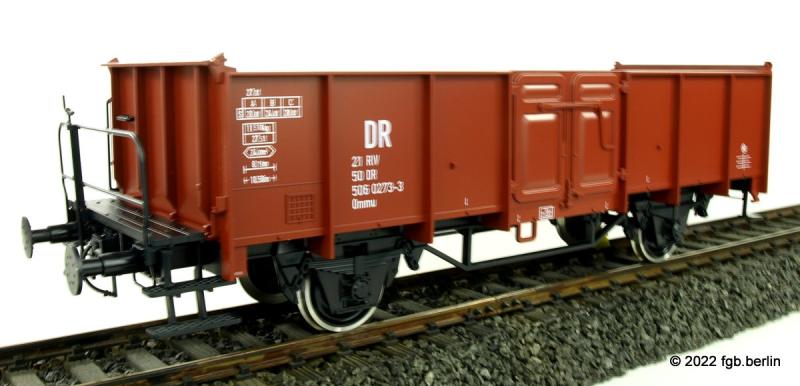 Modelbouw Boerman DR Güterwagen Ommu 40.0 mit Bremserbühne