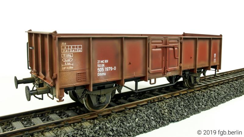 Modelbouw Boerman DR Güterwagen Ommu 40.0 - gealtert