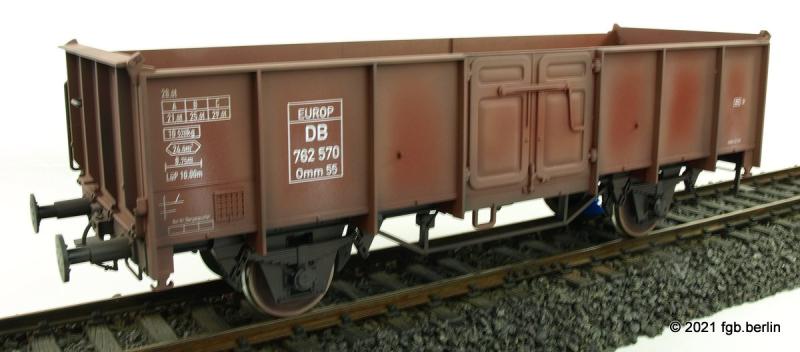 Modelbouw Boerman DB Güterwagen Omm 55 - gealtert