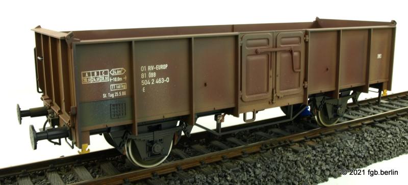 Modelbouw Boerman ÖBB Güterwagen Typ E - gealtert
