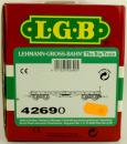 LGB Leerkarton Flachwagen 4-achsig